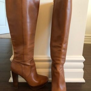 Michael Kors Tall Camel Leather Boots